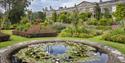 Pond in the gardens of Mount Stewart – National Trust with the house in the background ©National Trust Images/Andrew Butler