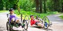 different types of bike accessible bike at Dalby Forest