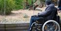 person in wheelchair at WWT Martin Mere Wetland Centre