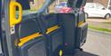 Taxi4Hire's foldable seats in the back of the cab