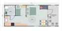 Floor plan for lodges at Coniston Park Coppice