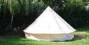 A tent at Stubcroft Farm Campsite