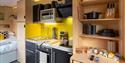 Kitchen area at The Birdbox @ Jack’s Alt-Stays