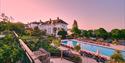 St Brelade’s Bay Hotel in the evening