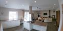 Open plan interior at Mountain Lodge