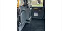 Taxi4Hire's interior of the cab which shows foldable seats