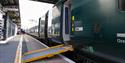 Wheelchair ramp leading onto a GWR train