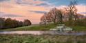 Lake and trees at Petworth House & Park