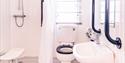 Accessible bathroom with hand rails at Beverley Holidays