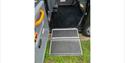 Taxi4Hire's ramp leading up into the cab