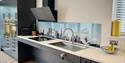 kitchen at ablestay with wheelchair friendly sink
