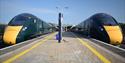 Pair of GWR trains at a platform