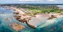 Aerial view of La Rocque Harbour
