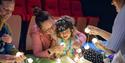 mother and daughter taking part in arts and crafts activities at Midlands Arts Centre