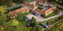 keld head farm cottages from above showing the parking areas