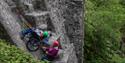 Wheelchair adapted abseiling activities at Calvert Exmoor