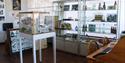 Variety of cabinets inside of Ventnor Heritage Centre, museum, history, Isle of Wight