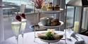 Afternoon tea with champagne at Watersmeet Hotel