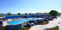 Outside swimming pool at Beverley Holidays