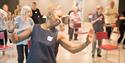 People taking part in a workshop at Sadler’s Wells