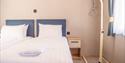 Twin Room with hoist in an accessible caravan at Beverley Holidays