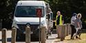 Stourhead shuttle bus. Credit National Trust Images Paul Harris