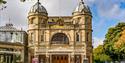 View of the front of the Buxton Opera House in the sunshine