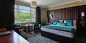 double bedroom at Grand Jersey Hotel and Spa