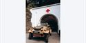 ambulance outside the Jersey War Tunnels