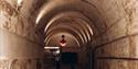 tunnel ceiling with hospital area at Jersey War Tunnels