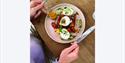 Salad being served at Locke’s