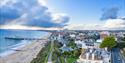 Views across Bournemouth beach and pier from Marsham Court Hotel