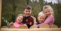 four children on the play area at Moors Valley Country Park and Forest