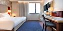 standard bedroom at Radisson BLU Waterfront Hotel
