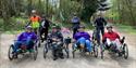 group cycling with accessible bikes at Dalby Forest Cycle Hub CIC
