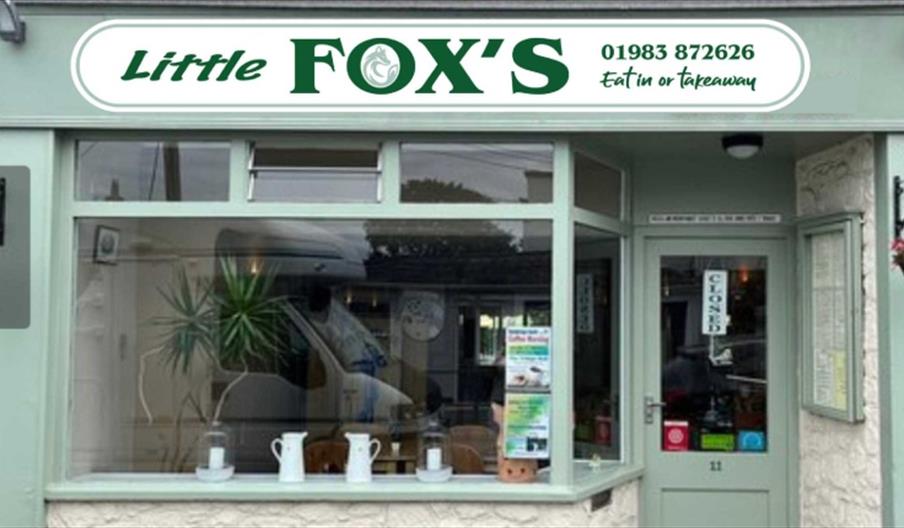 Isle of Wight, Eating Out, Little Fox's Cafe. Bembridge, Frontage