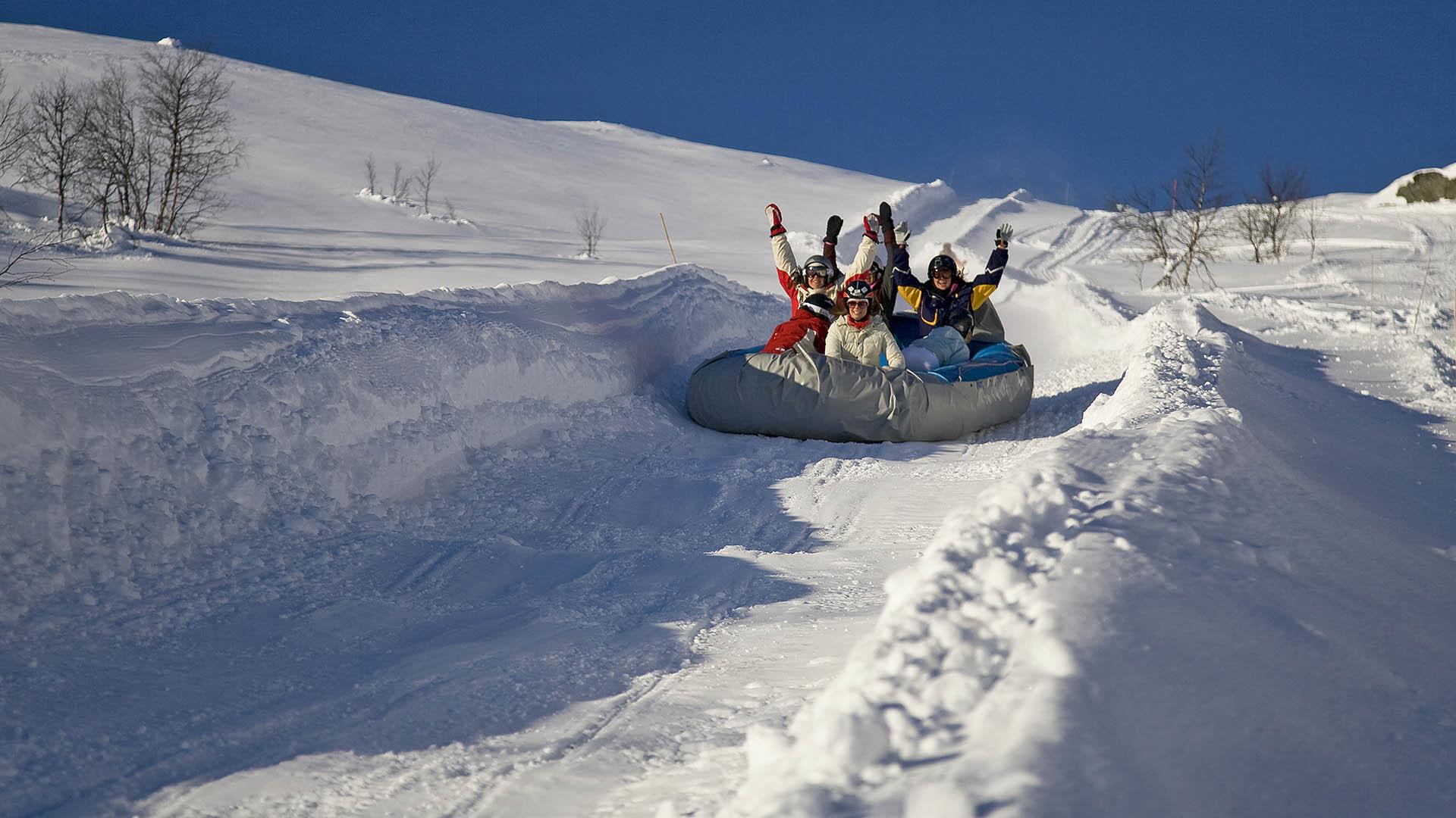 Snowrafting på Beitostølen