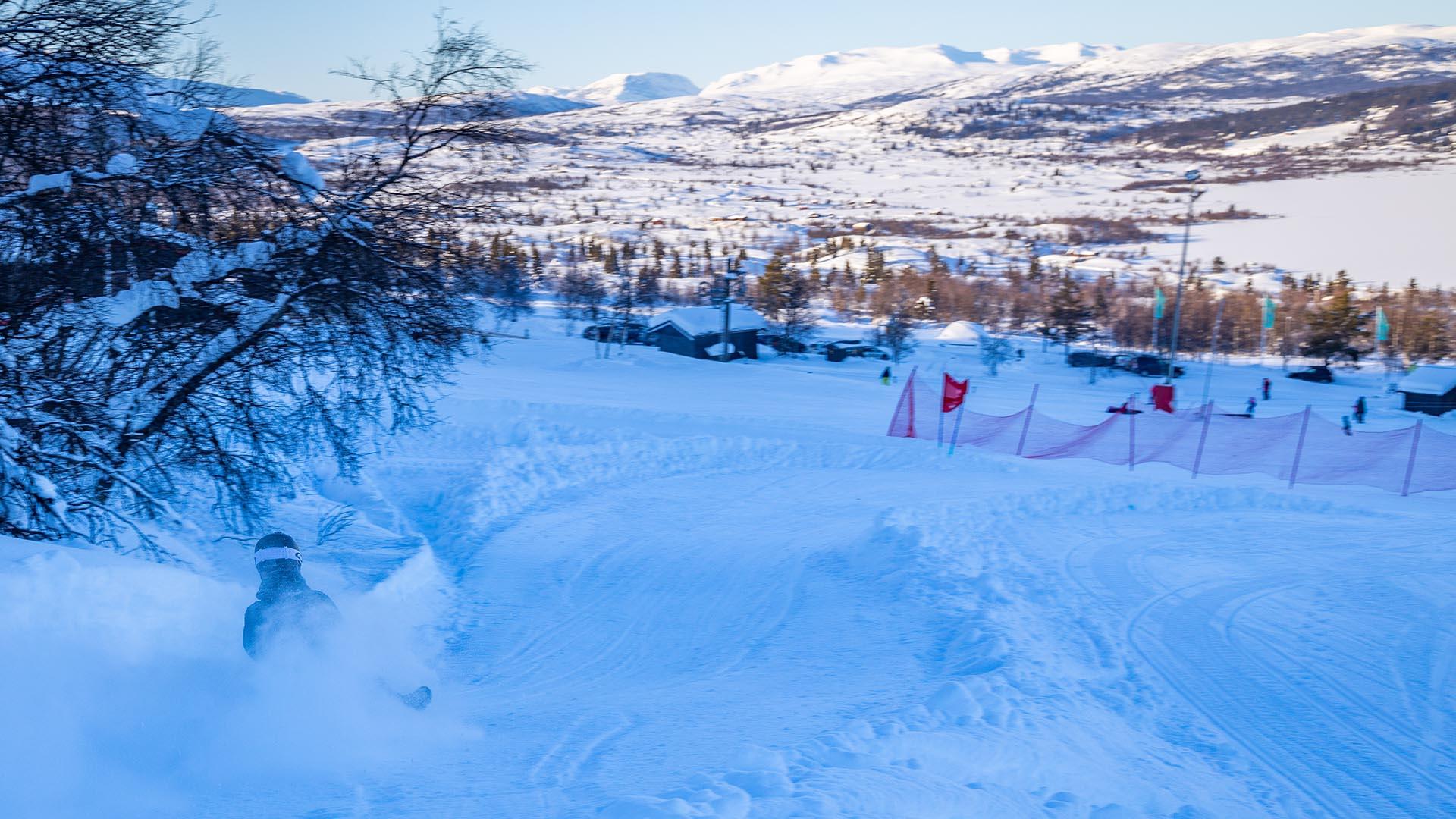 Great view from the tobagonning circuit at Vaset