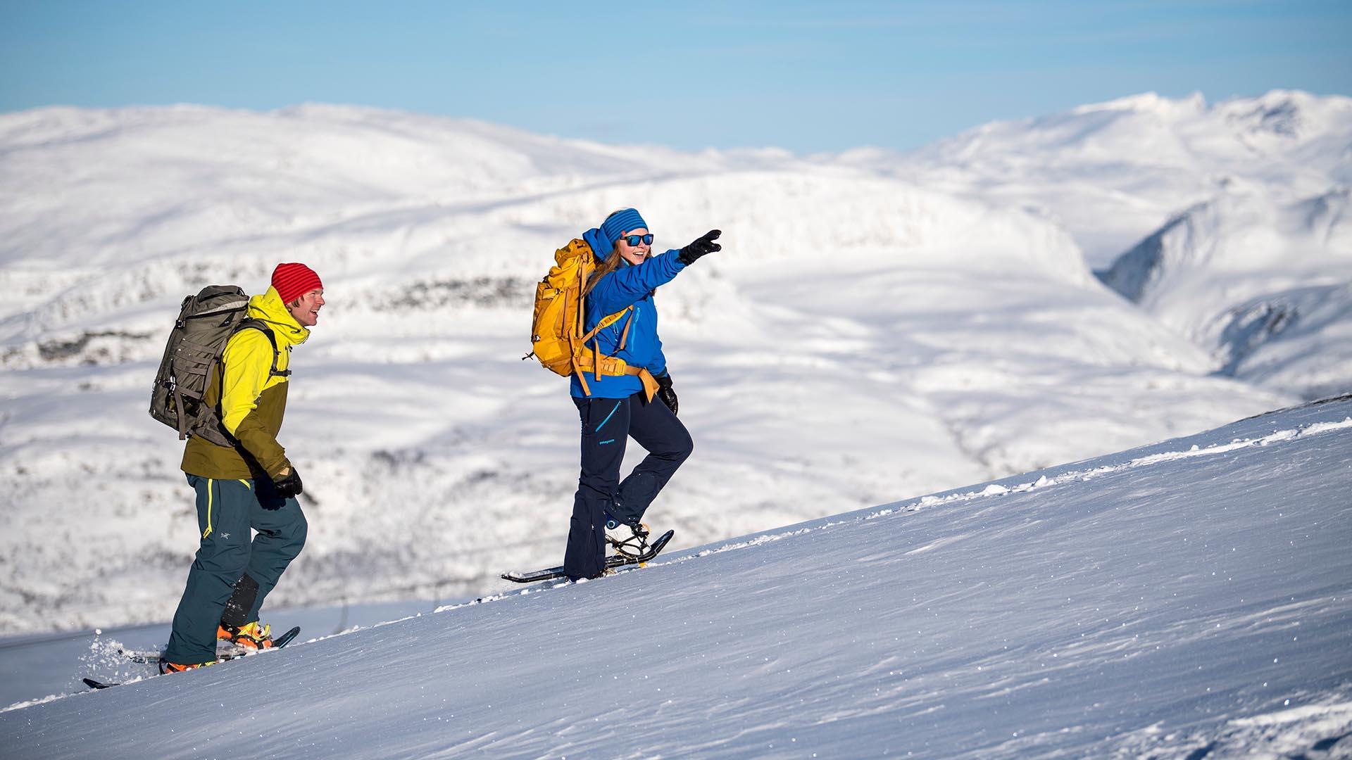 Snowshoetrip on the mountain