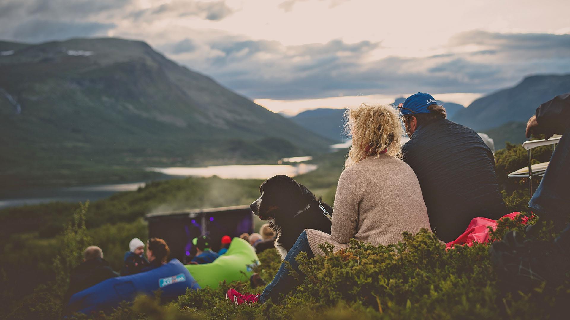 Bilde fra Solefallskonsert på Jaslangen
