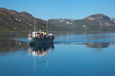 M/B Bitihorn on Lake Bygdin.