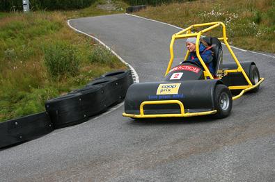 Downhill carting at Beitostølen Sommerpark.