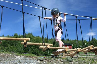 Miniklettergarten im Beitostølen Sommerpark.