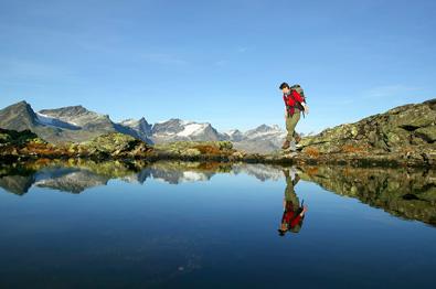 Bergspiegelung auf der Dryllenøse.