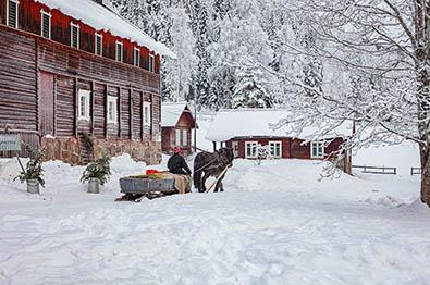 Kanefart på Piltingsrud Gård.|