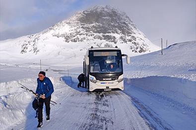 Buss på Valdresflye