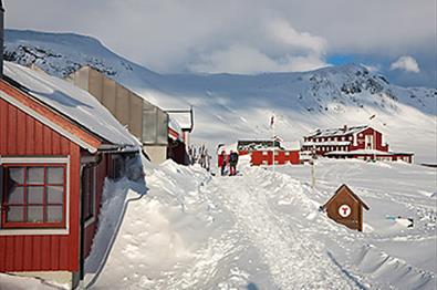 Fondsbu på en vakker vinterdag
