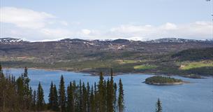 Aussicht über den See Øyangen.