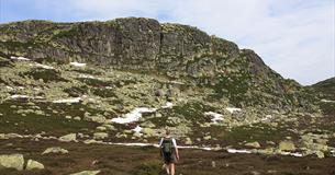 Towards the summit of Ørneflag.