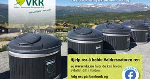 VKR betreibt die Abfallsortierungsstationen in Valdres.